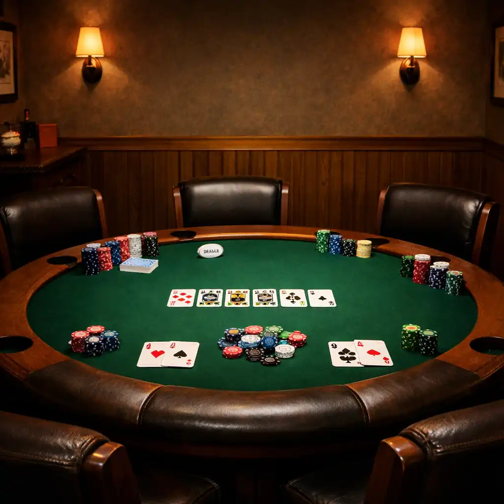 Private poker table setup with chairs arranged for a group at Card Cabin Townsville